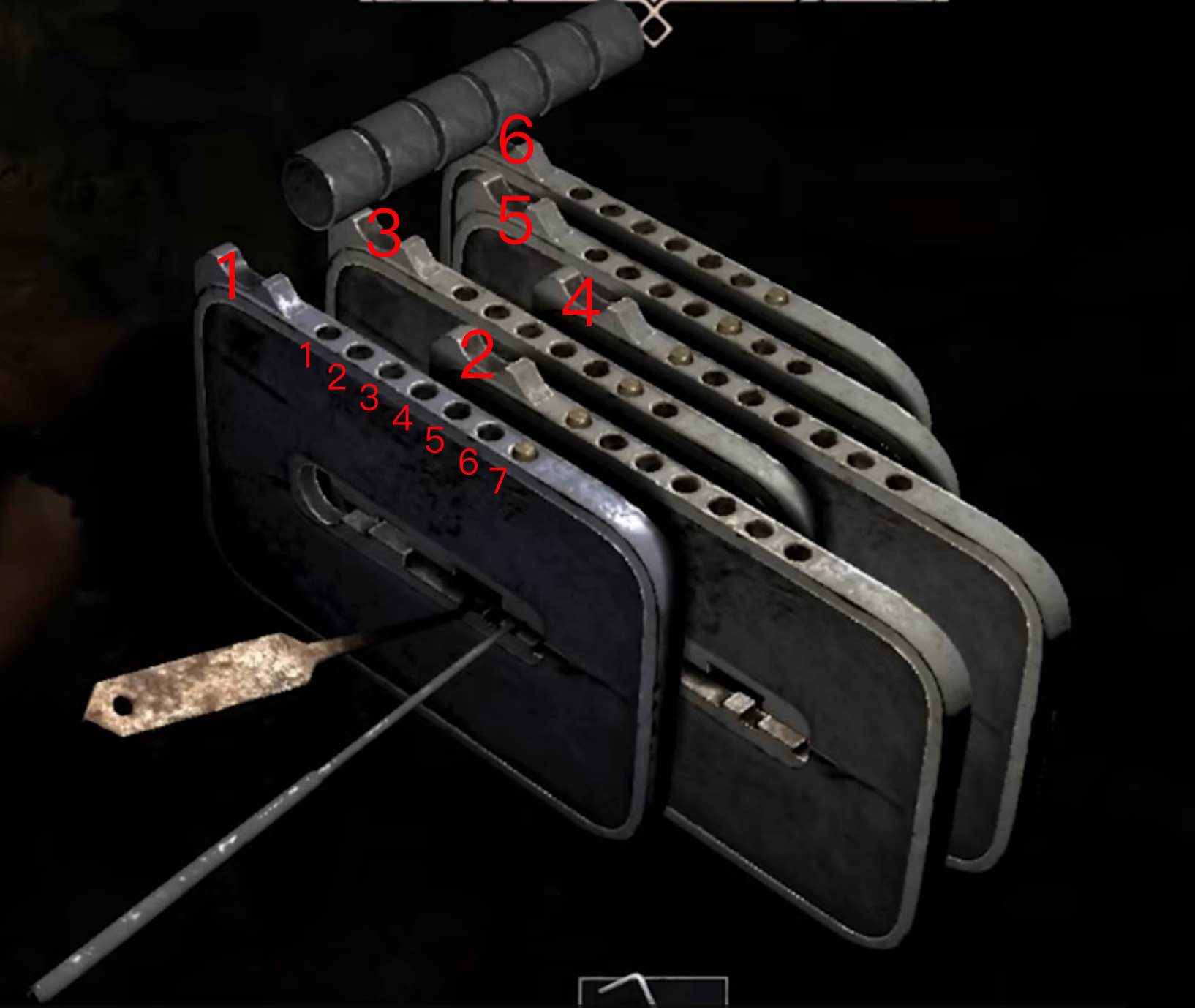 Lockpicking puzzle reference